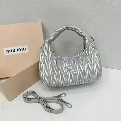 Miu Miu Matelassé Hobo Bag — bag, real photo