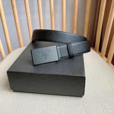 Prada Leather Belt — belt, real photo
