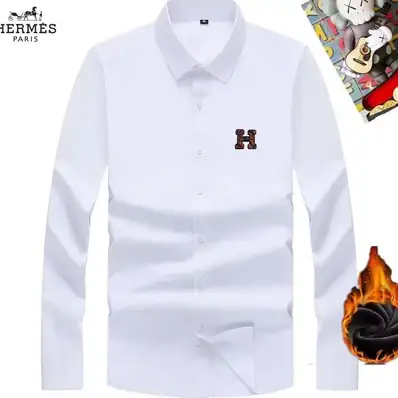 Hermès and Loewe fleece-lined shirts — jacket, real photo