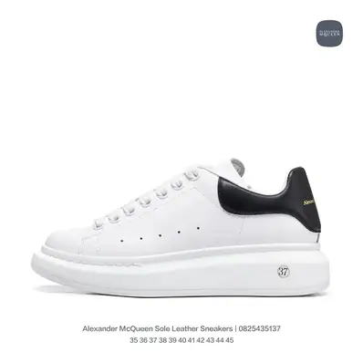 Alexander McQueen Oversized Sole Leather Sneakers — sneakers, real photo