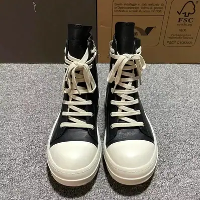 Rick Owens B22 High-Top Sneakers — sneakers, real photo