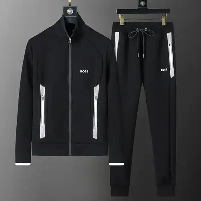 Boss Sweatshirt Jacket Set T-shirt — tracksuit, real photo
